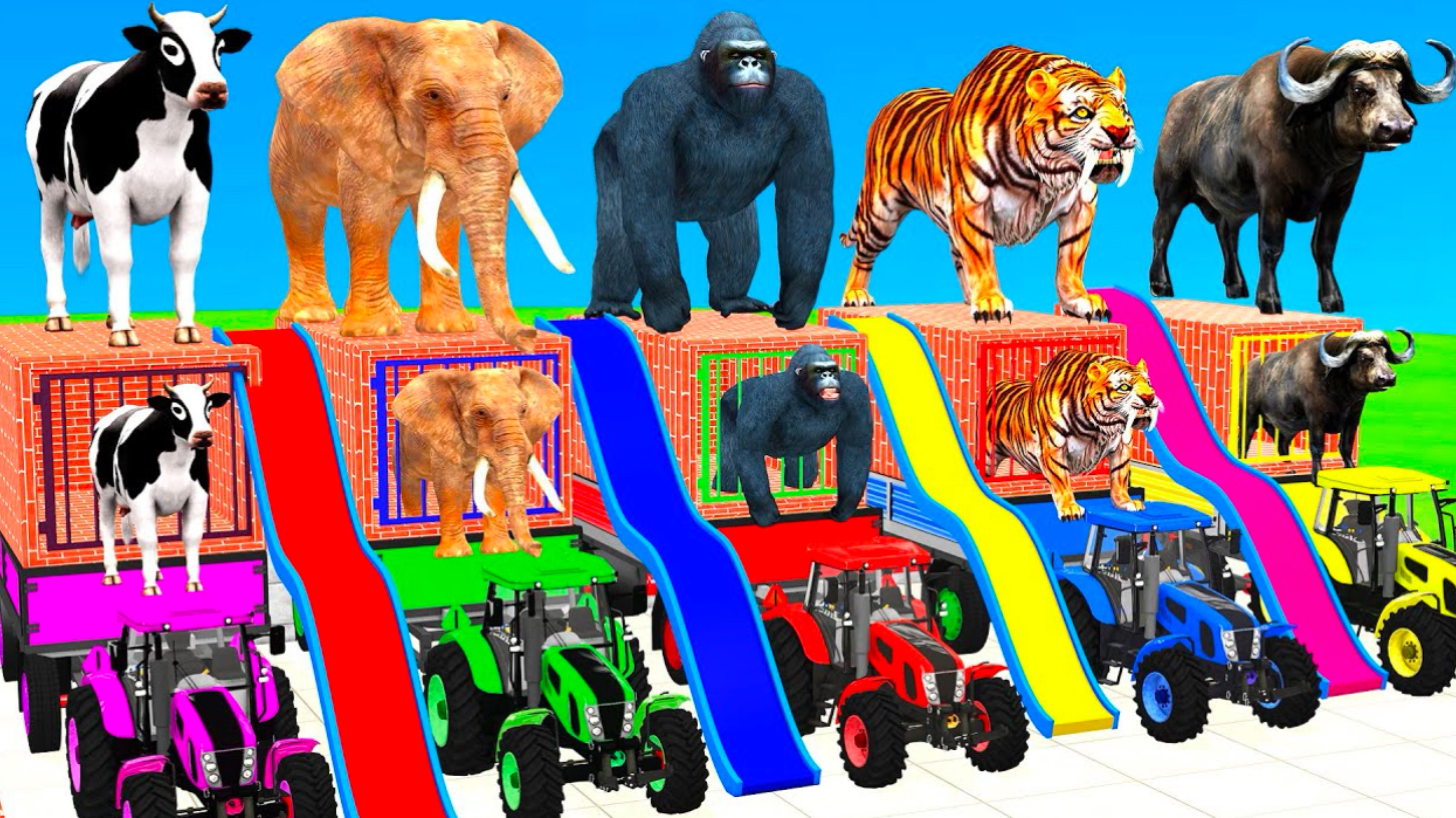 ЖИВОТНЫЕ|Яркие ЦВЕТА |
Животные для детей ¦ Учим Домашних Животных ¦ 3Д Анимация ¦ Учим Цвета