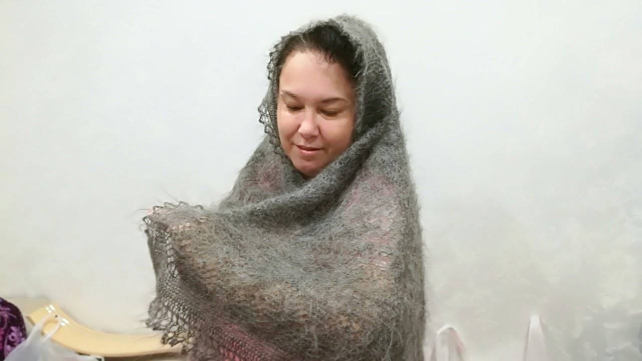 Пуховый эксклюзив! Прекрасный подарок на Новый год. ОБЗОР Изделий ручной работы, вязание.