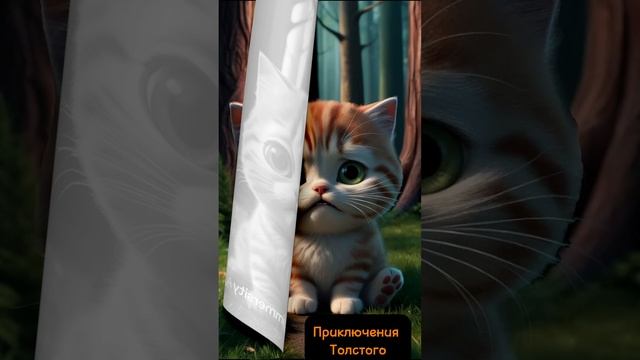 Рыжий котёнок по имени Толстый потерялся в лесу 🙀