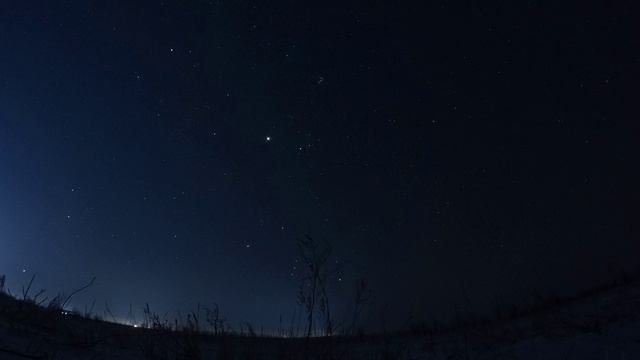 Звездное небо 20.12.2024 таймлапс