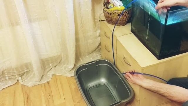 Безтопливная замена воды рыбам