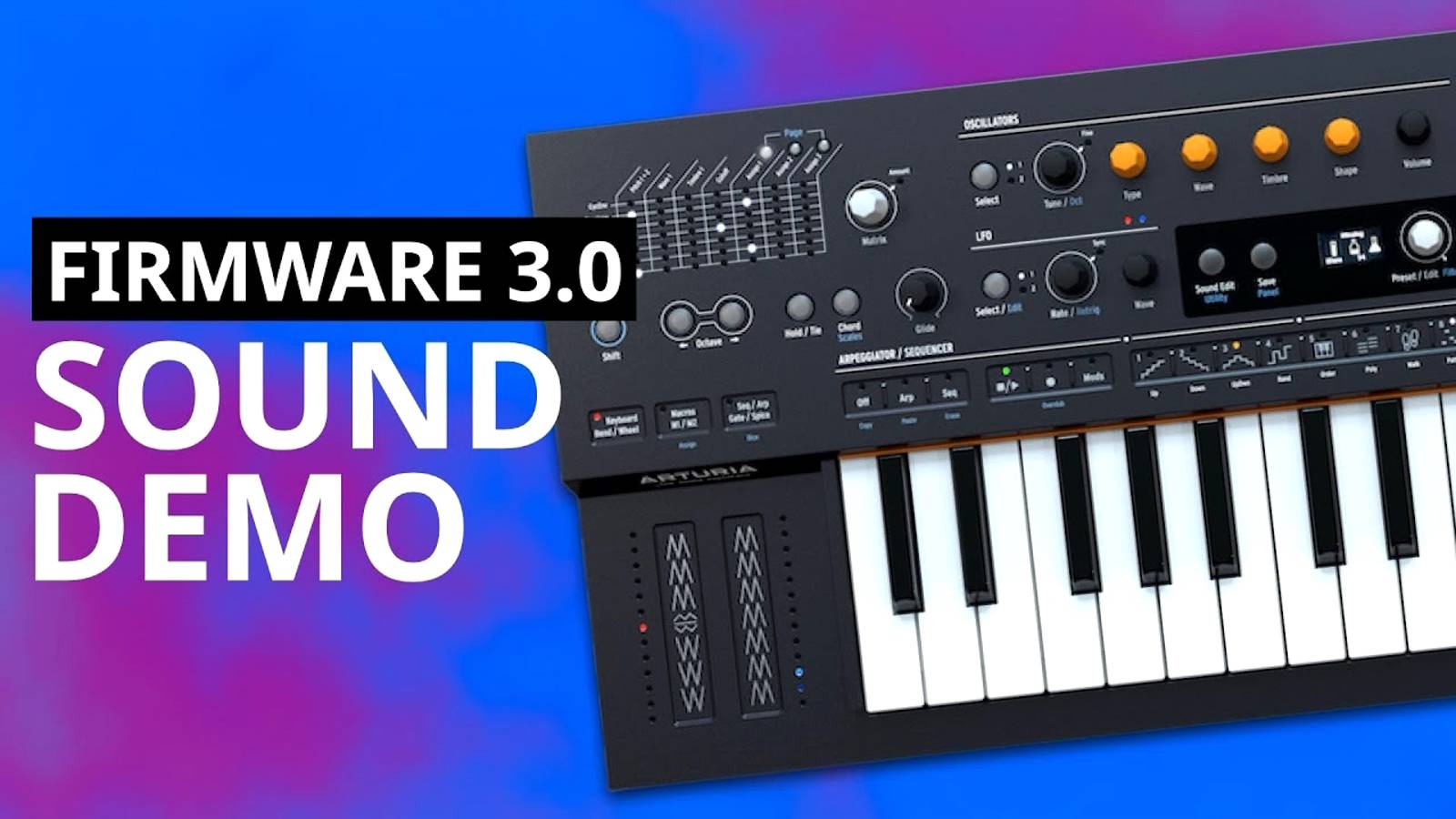 Arturia MiniFreak: Firmware 3.0 Sound Demo