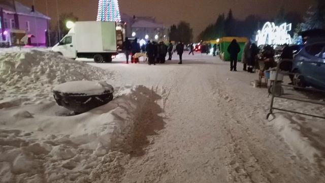 Тетюши, предновогодняя ярмарка фермерских хозяйств под елкой.