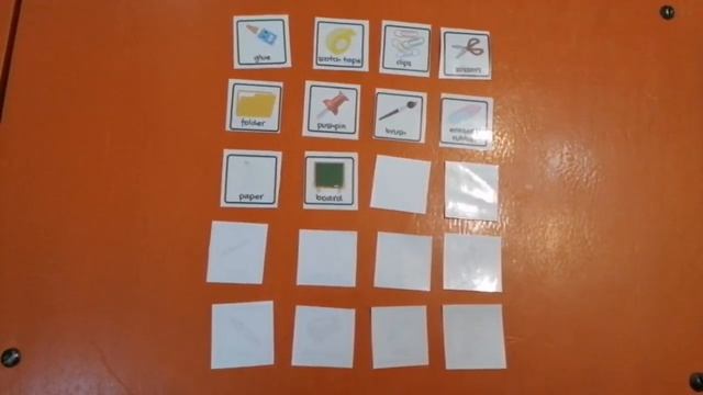 School supplies cards