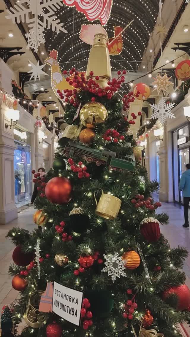 НОВОГОДНИЙ ГУМ🎄ЁЛКА😊ОСТАНОВКА ЛОКОМОТИВА🚆Москва. Красная площадь 10.11.2024