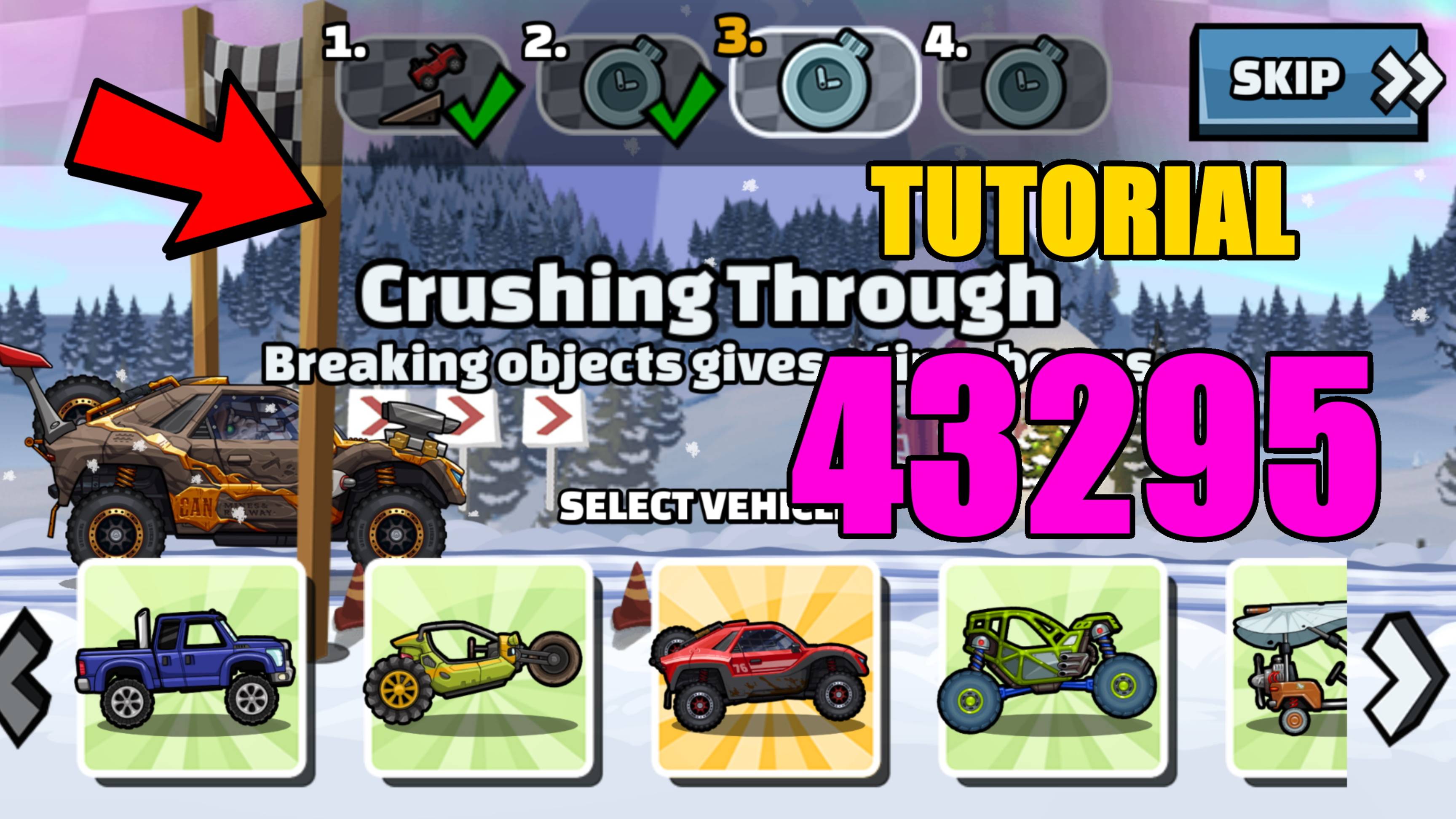 🎮 43295 TUTORIAL 🎮 (Yippee-Ki-Yay) - Hill Climb Racing 2