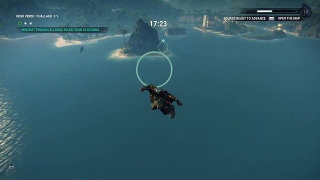 Just Cause 4 - Wingsuit stunt with map at Islas Machaqwayes: Ojo De La Jungla