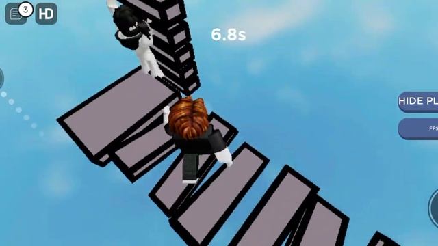 completing time test! {timed obby} without jumping