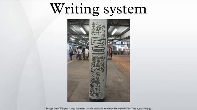Writing system