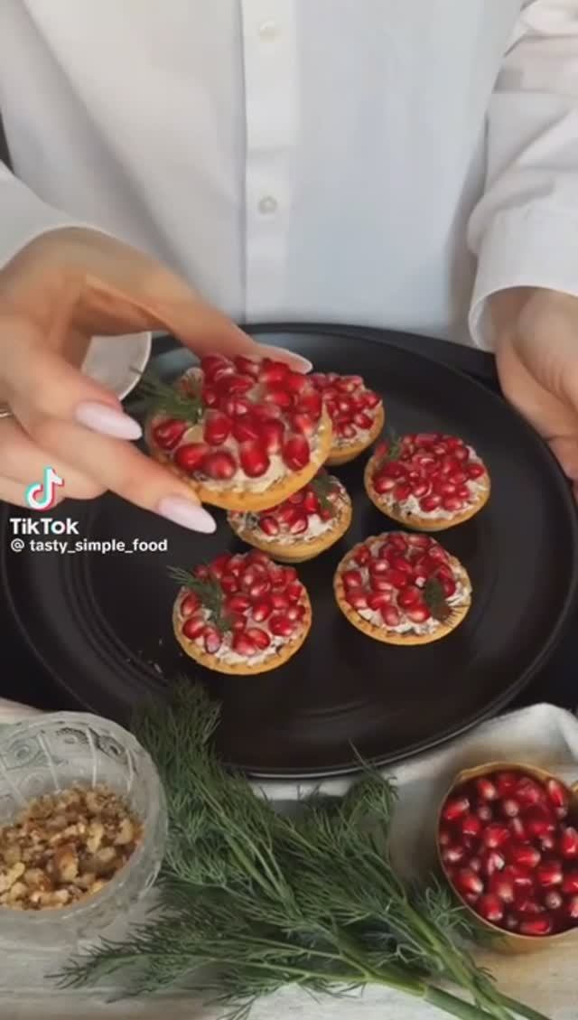 Тарталетки с вкусной начинкой