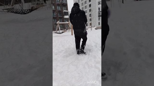 Новогодние карусели с папой❄️🤩♥️😊❄️