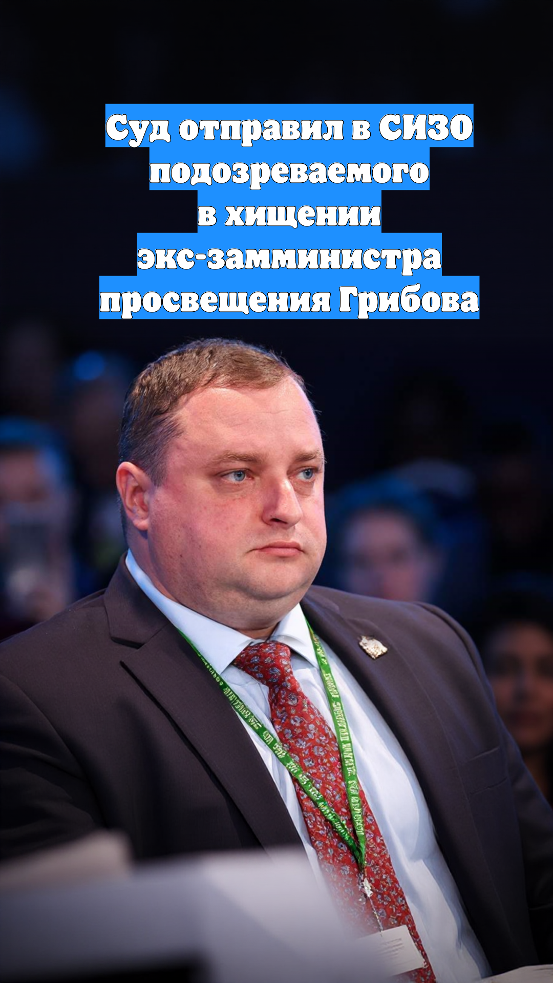 Суд отправил в СИЗО подозреваемого в хищении экс-замминистра просвещения Грибова