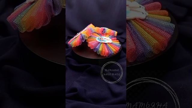 Радужные заколочки из фатина для девочек!!! https://vk.com/kanzachikazan #tatianahandmade