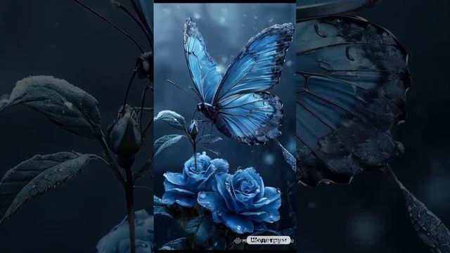 Ночная бабочка на розе...