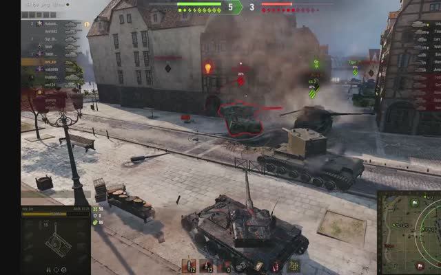 WORLD OF TANKS победил за танк AMX 13 75