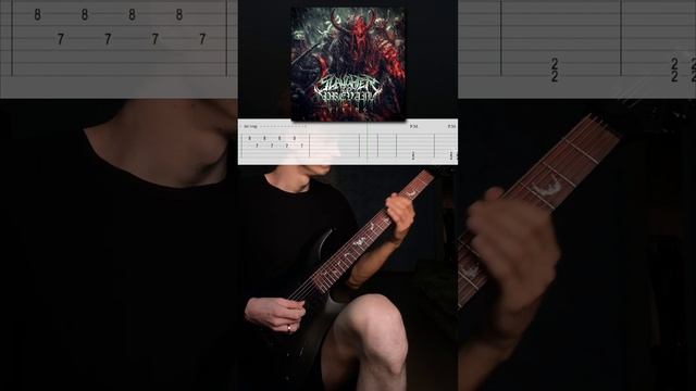 Slaughter To Prevail - Viking (With Tab, Drop A) #slaughtertoprevail #cover #shorts #guitar