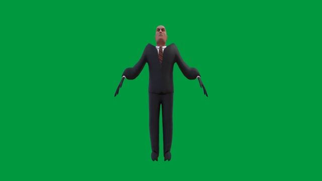 Agent 47 Hitman Spinning & Oscillating in Front of a Green Screen