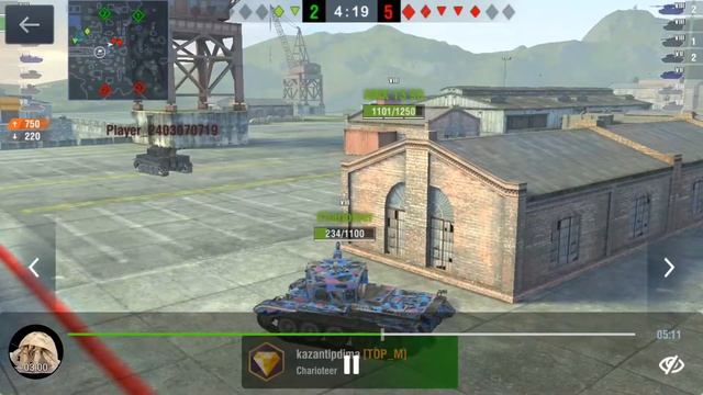 WoT blitz. kazantipdima. Charioteer. Не уничтожен, значит крайне ОПАСЕН.