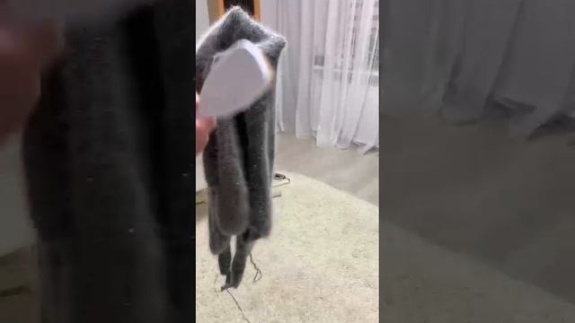 Вот так мы вычесываем бактус с пайетками😊