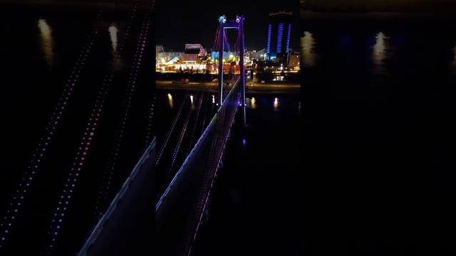 Иллюминация мостов столицы Сибири ❤Красноярск