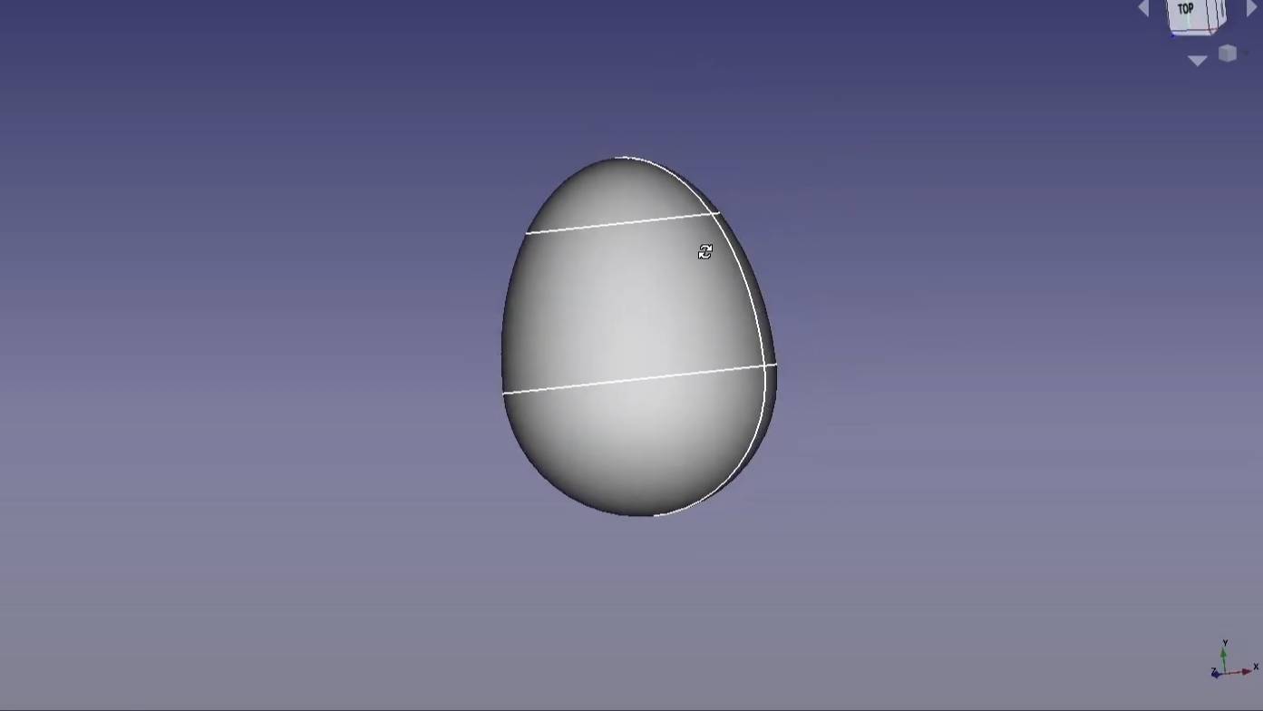 Создание яйца в FreeCAD