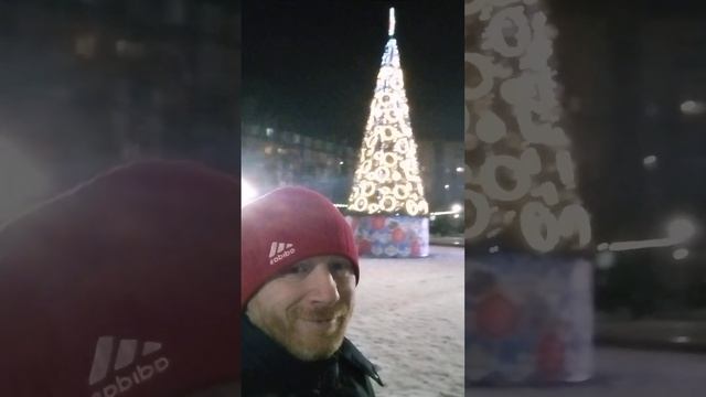 Мой видеодневник вечерняя прогулка с наступающим новым годом