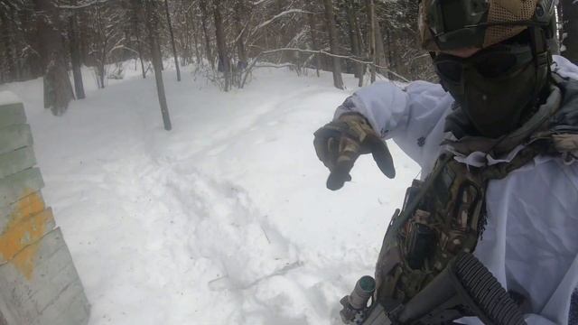 Страйкбол, геймплей от 1 лица, Полигон Красногорск 18.02.2024