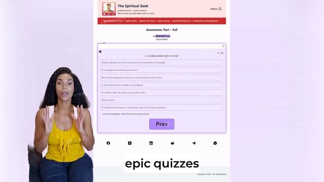 Spiritual Personality Tests - APP (Android / iOS)