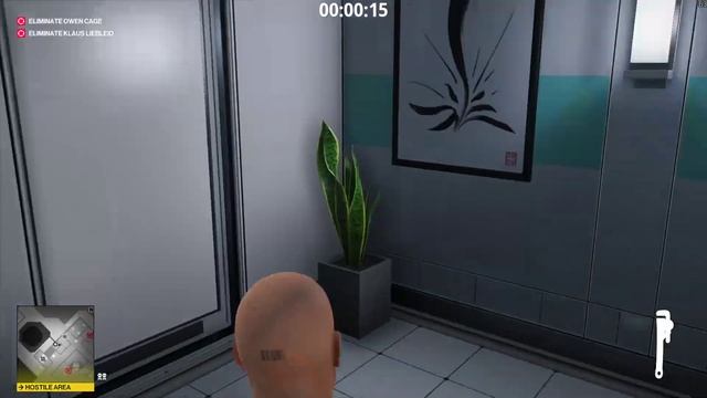 HITMAN 2 - Patient Zero: 30 second Owen Cage kill (SASO proof of concept)