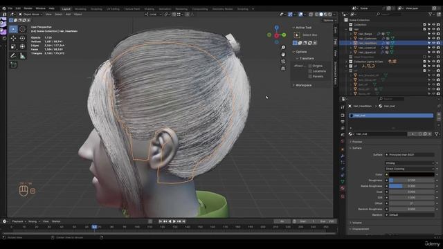 140-Hair Ponytail & Edits