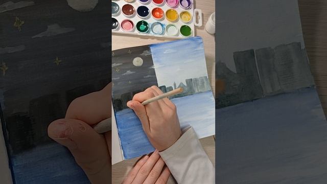 рисуем пейзажи🖌
ночь/день