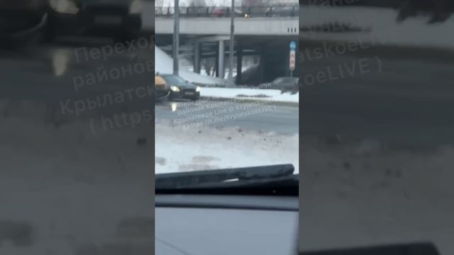 Массовое ДТП произошло на Рублевском шоссе в сторону области в районе Европарка