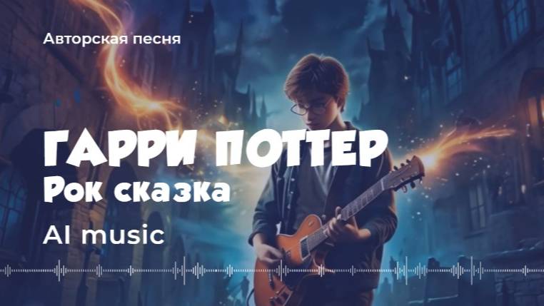 Гарри Поттер - рок сказка (авторская песня - ai music) - Artificial Intelligence (AI) #music, #vid