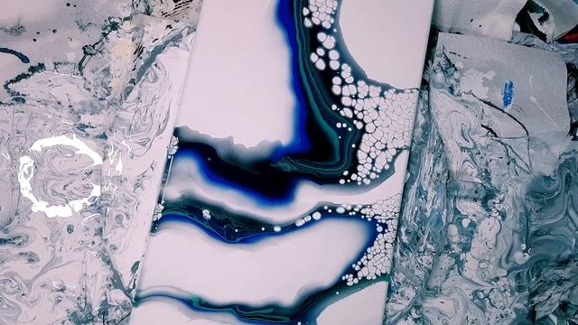 #47. Gorgeous Cloudy Pearls ~ Dirty Pour ~ Abstract Acrylic Pour ~ Art  Tutorial ♡