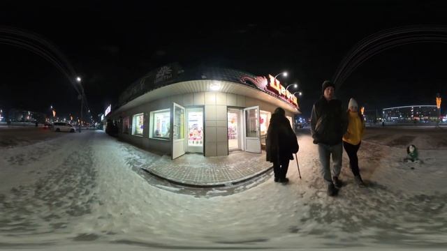 Видео - 360. Вечерний Минусинск. Прогулка по городу