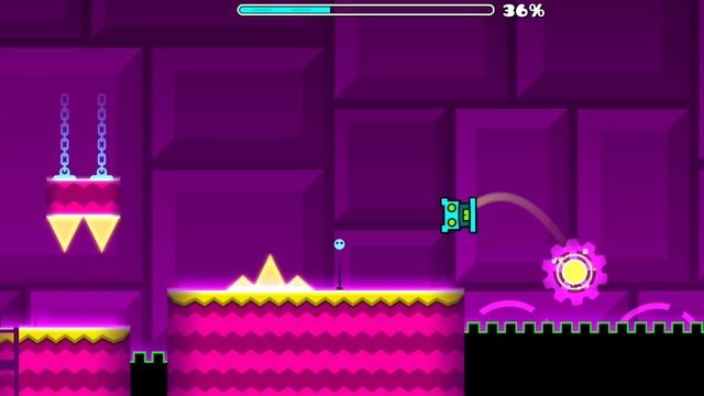 продолжение 2 продолжаю играть в Geometry Dash