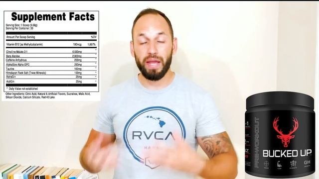 Bucked Up Pre Workout  Supplement Review