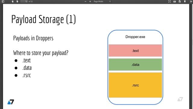 6 Where to store payloads