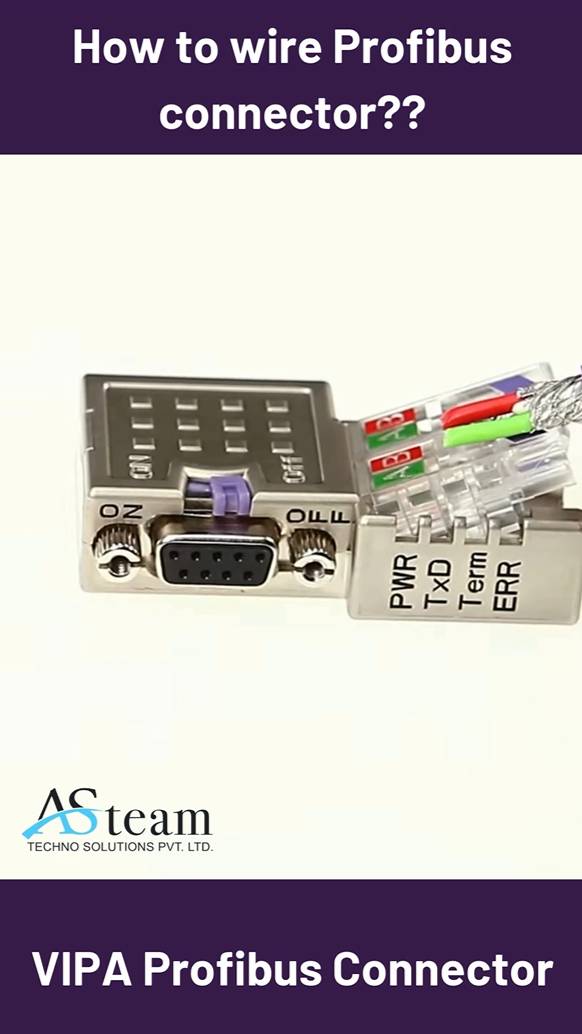How to wire VIPA Profibus connector