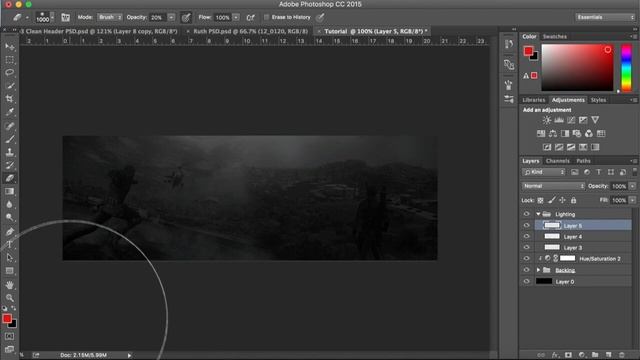 How To Make A Clean Header (Photoshop Tutorial)