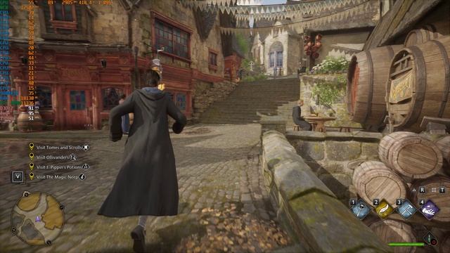Hogwarts Legacy 4K DLSS качество - 9800X3D @ 5.7 GHz