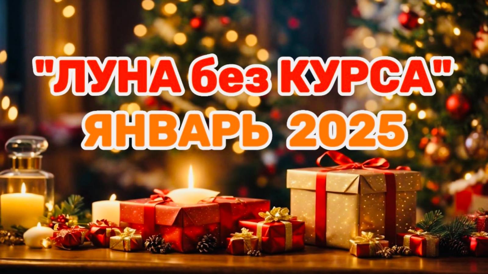 ЯНВАРЬ 2025: "ЛУНА без КУРСА" или самое БЕСПЕРСПЕКТИВНОЕ ВРЕМЯ месяца!!!