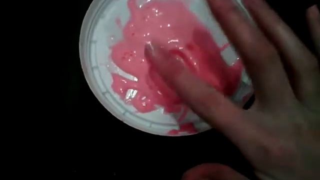 2 часть лизуна без клея и загустителей \ проверка лизуна