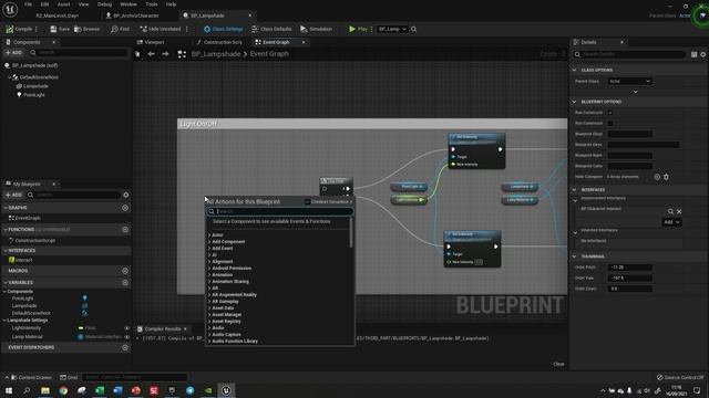 4 - Upgrading Lampshade Blueprint