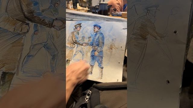 Рисуем рождественское перемирие, день 94.