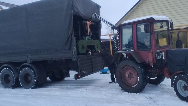 Отправка пилорамы на СВО