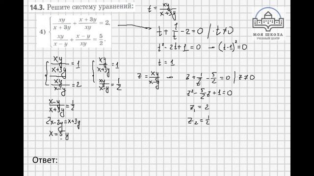 Задачи 14.3 14.4 Алгебра 9 класс (углубленный), учебник Мерзляк А.Г.