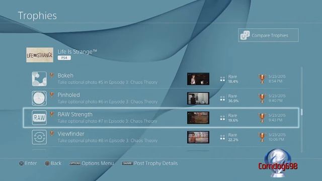 LIFE IS STRANGE (PS4) PLATINUM #278