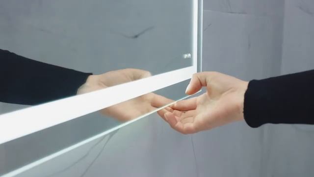 AM.PM Gem зеркало с контурной Led подсветкой, часами и косметическим зеркалом