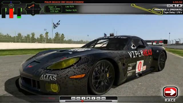 rFactor2 beta Chevrolet Corvette C6.R GT2.avi